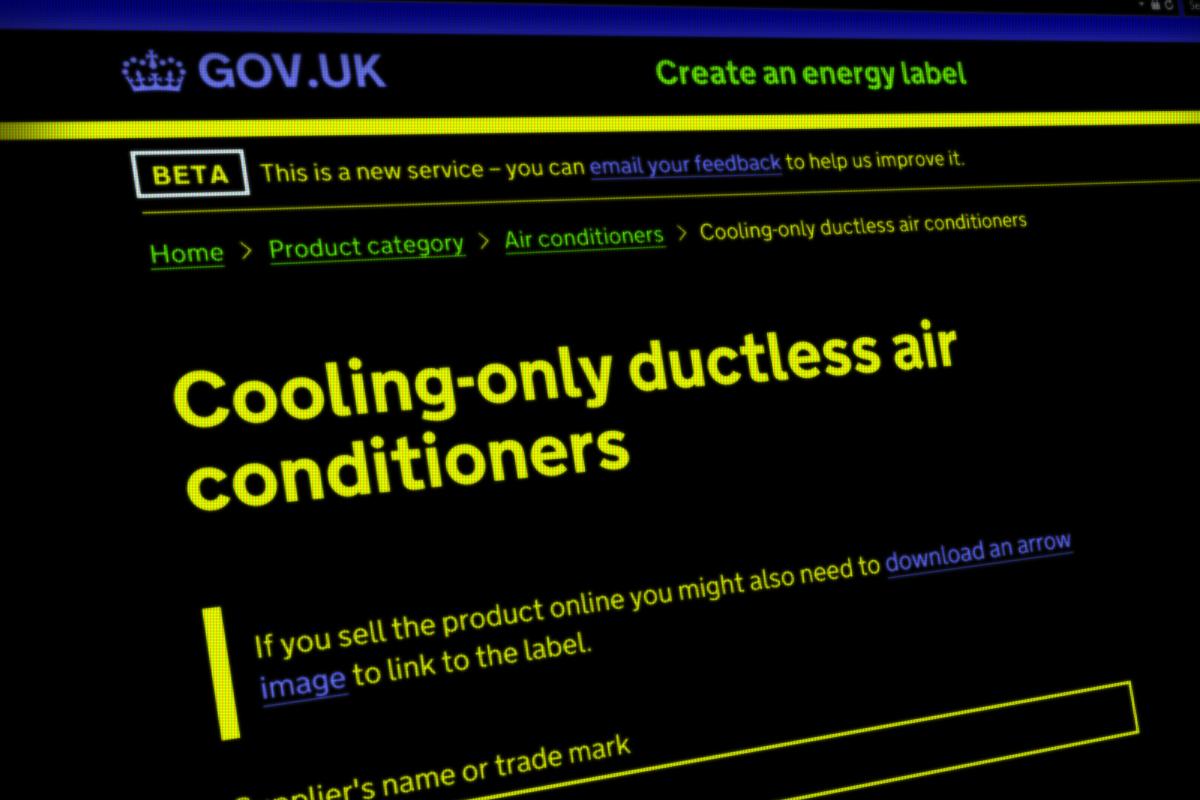 A screenshot of a GOV.UK service in high-contrast mode